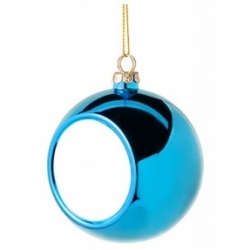 Addobbo natalizio pallina vetro - Blu