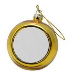 Addobbo natalizio pallina vetro - Oro
