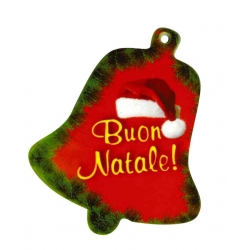 Addobbo natalizio cartone - Campana