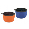 CIOTOLA IN TESSUTO POLIESTERE PER ALIMENTI SOLIDI o LIQUIDI-COLORI BLU e ARANCIO