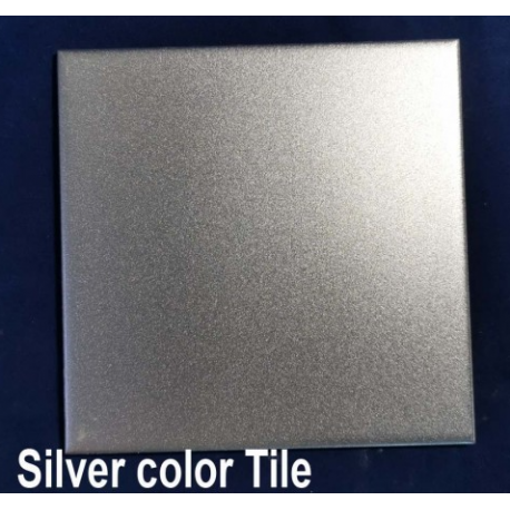 MATTONELLA IN CERAMICA PERSONALIZZABILE F.to cm.10,8x10,8 - COLOR ARGENTO