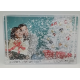 PORTAFOTO RETTANGOLARE CON NEVE+GLITTER FLUTTUANTI