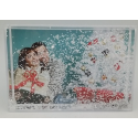 PORTAFOTO RETTANGOLARE CON NEVE+GLITTER FLUTTUANTI
