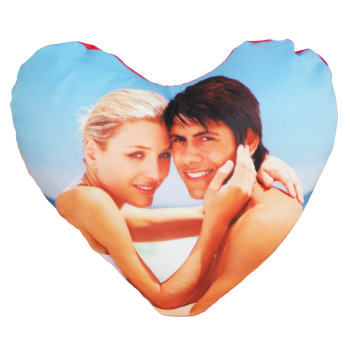 Cuscino Cuore Poliestere 40x40 Con Due Stampe