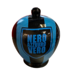 Salvadanaio Nero azzurro vero