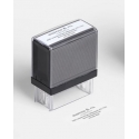 Timbro grande incisione laser 57x21 mm