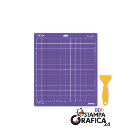 Tappetino da taglio LOKLiK confezione da 3 pezzi - viola con impugnatura rigida
