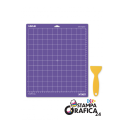 Tappetino da taglio LOKLiK confezione da 40 pezzi - viola con impugnatura rigida