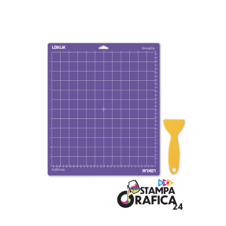 Tappetino da taglio LOKLiK confezione da 40 pezzi - viola con impugnatura rigida