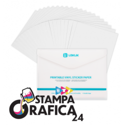 Carta adesiva in vinile stampabile opaca A4