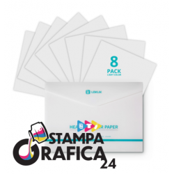 Foglio di carta per trasferimento termico LOKLiK - Chiaro - Confezione da 8