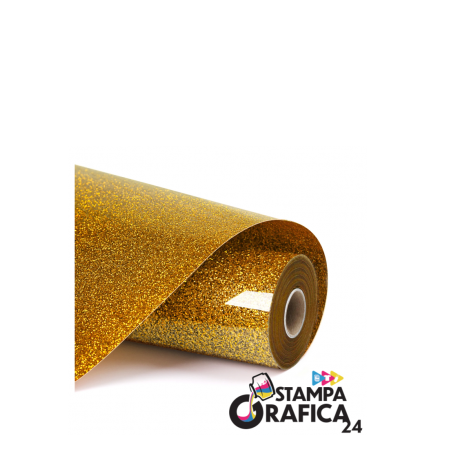 LOKLiK Termoadesivo glitter- ORO - 30,5 x 180 cm
