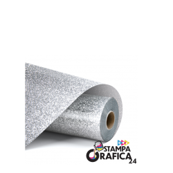 LOKLiK Termoadesivo glitter- ARGENTO - 30,5 x 180 cm