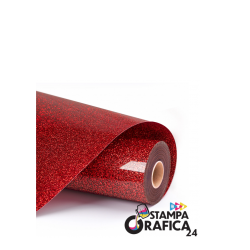 LOKLiK Termoadesivo glitter- ROSSO - 30,5 x 180 cm