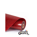 LOKLiK Termoadesivo glitter- ROSSO - 30,5 x 180 cm