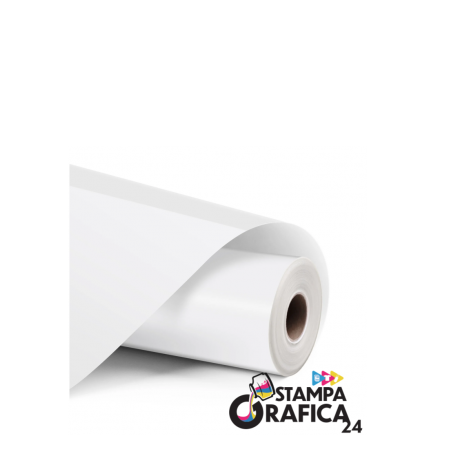 LOKLiK Vinile adesivo permanente opaco - Bianco - 30,5 x 180 cm