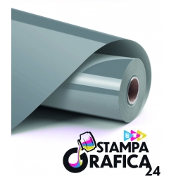 LOKLiK Vinile adesivo permanente lucido - Argento - 30,5 x 180 cm