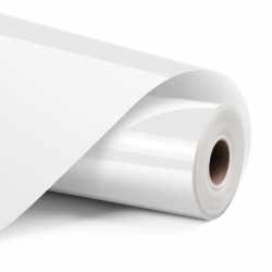 LOKLiK Vinile adesivo permanente lucido - Bianco - 30,5 x 180 cm