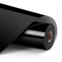 LOKLiK Vinile adesivo permanente lucido - Nero - 30,5 x 180 cm