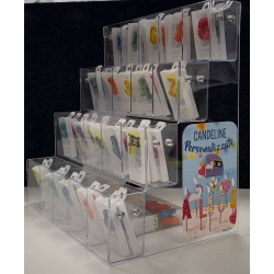Espositore candeline personalizzate