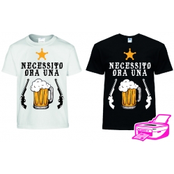 MAGLIETTA NECESSITO UNA BIRRA