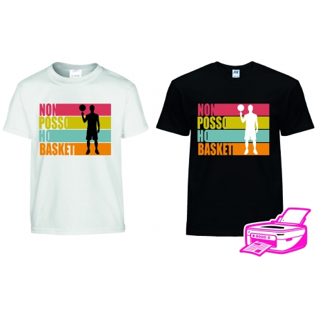 MAGLIETTA NON POSSO, HO BASKET