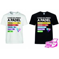 MAGLIETTA COME MAI PERDO A PADEL